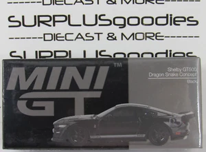 2023 Mini-GT Overseas Ed.: Black FORD MUSTANG SHELBY GT500 Dragon Snake Concept - Picture 1 of 9