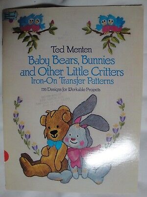 Patrones De Transferencia De Osos Bebés Dover Conejitos Little Critters Con Agujas Ted Menten • 10.08€