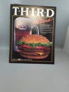 A&W Root beer collectibles advertising cardboard counter display n.o.s - Picture 1 of 6