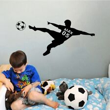 Custom Football Boy Name Wall Sticker Soccer Palyers Wall Decals Football Sports