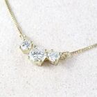2.00Ct Round Cut Lab Created Diamond Pendant Necklace 14k Yellow Gold Plated