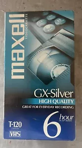 Maxwell GX-Silver T-120 6 Hour VHS 3 Pack High Quality New and Sealed - Picture 1 of 3