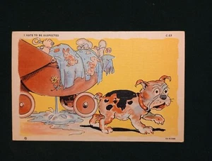 "I Hate to be Suspected" 1935 Linen Postcard C-23 Curt Teich 5A-H1548 Unposted - Picture 1 of 5