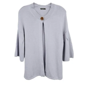 J McLaughlin Cardigan Sweater S Pale Lavender Purple Snap Button Wool Cashmere - Picture 1 of 13