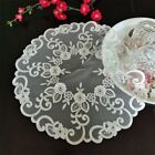 Round Lace Embroidery Placemat European Style Place Mat  Kitchen
