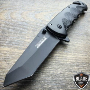 8" TAC FORCE TANTO SPRING ASSISTED FOLDING POCKET TACTICAL KNIFE Open Assist - Picture 1 of 4