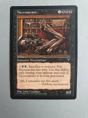 Necrosavant, MTG Visions (1997), Rare Black Creature NM - Image 1 of 2