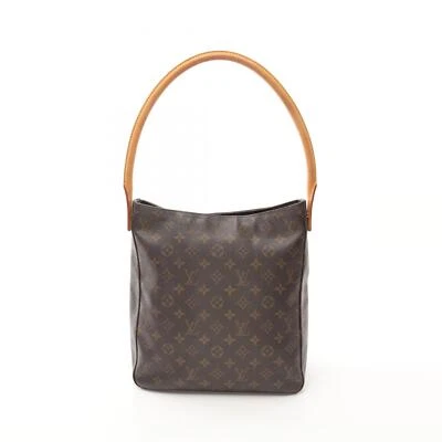 LOUIS VUITTON Looping GM Monogram Schultertasche M51145 PVC Braun Gebraucht D... - Bild 1 von 4