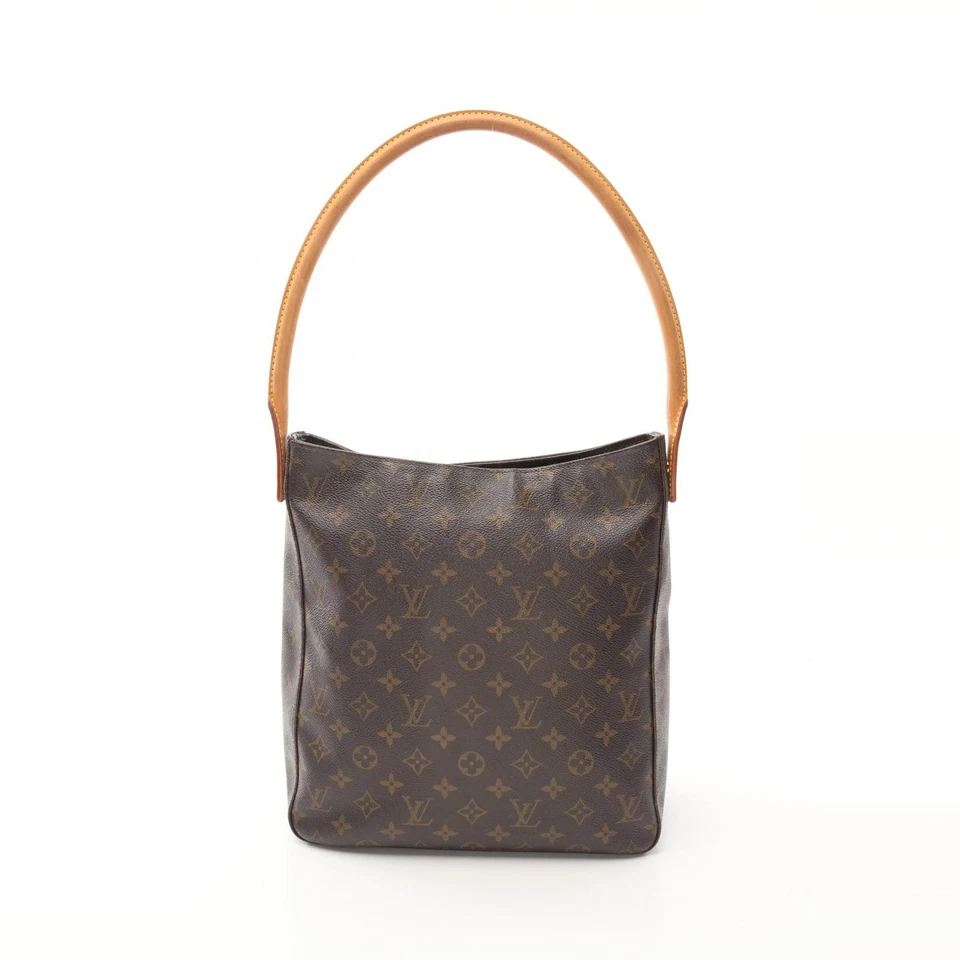 LOUIS VUITTON Looping GM Monogram Schultertasche M51145 PVC Braun Gebraucht D... - Bild 1 von 4