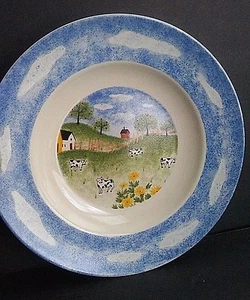 Folkcraft "Country Side" Gres 8,5" Piatto Pasta/Insalata/Dessert Country Chic - Foto 1 di 4