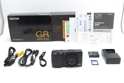 SH:3960 [MINT in BOX] Ricoh GR Digital II 2 10.1MP Digital Camera Black JAPAN - Image 1 of 4