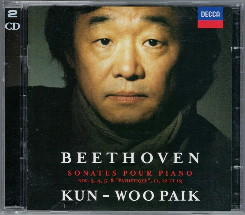 Kun-Woo PAIK BEETHOVEN Piano Sonata No.3 4 5 8 11 12 13 Pathetique DECCA 2CD 白建宇 - Bild 1 von 1