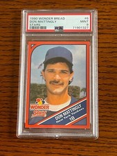 1990 Wonder Bread Stars #6 Don Mattingly PSA 9 New York Yankees Low POP 19