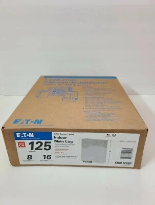Eaton 125 Amp 8-Space 16-Circuit Indoor Main Lug Loadcenter with Cover - Image 1 of 3