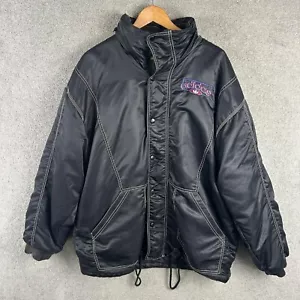 Vintage Adidas Jacket Mens 2XL Black Reversible Corduroy 90s Rare Embroidered - Foto 1 di 11