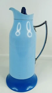 Vacuum Flask Vintage Blue Acme Jug Model No. 5 Rare Cork Stopper Picnic camping - Picture 1 of 10