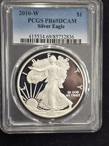 2010-W $1 Silver Eable PCGS PR69CAM - Picture 1 of 2