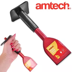 SMALL BOLSTER CHISEL & GUARD Cutting Shaping Breaking Block Masonry Brick Tool - Picture 1 of 2
