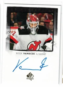 2022-23 SP AUTHENTIC VITEK VANECEK UD AUTHENTICS AUTO DEVILS #UDA-VV - Picture 1 of 1