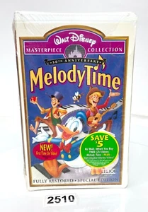 Melody Time Walt Disney Masterpiece 50th Anniversary VHS Factory Sealed - Picture 1 of 1