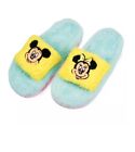 Disney Mickey and Minnie Mouse Fuzzy Slide Slippers for Adults NWT Medium