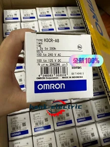NEW IN BOX OMRON Timer H3CR-A8 H3CRA8 100-240VAC / 100-125VDC 1-Year Warranty ! - Picture 1 of 6