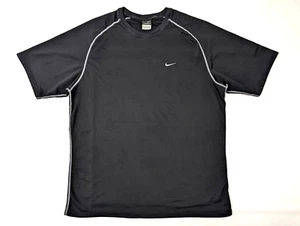 Nike Dri-Fit Sphere Dry Waffle Training Running Shirt, Men Medium, Black Crew Nk - Picture 1 of 8