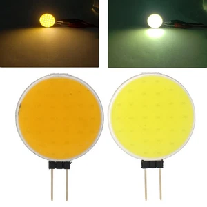 Glowing G4 COB LED Chip Lamp Bead DC 12V Light Round Panel 180 Degrees Fit Car - Picture 1 of 26