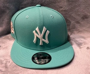 New York Yankees Snapback türkis blau 9fifty verstellbar Seitenaufnäher Mütze Kappe MLB neu - Bild 1 von 7