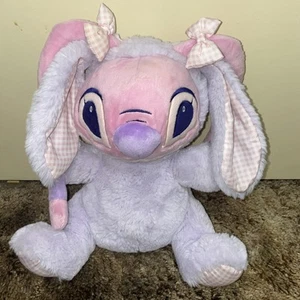 Disney Store Angel Easter Bunny Pink Lavender 13" Plush Lilo and Stitch ~ NWOT - Picture 1 of 3