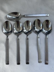 Juego de 6 cucharas sopera J A Henckels MONACO martilladas acero inoxidable 18/10 - Imagen 1 de 4