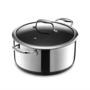 Hybrid Antihaft 8 Quart Suppentopf mit Hartglasdeckel, Stay-Cool Griffe,... - Bild 1 von 6