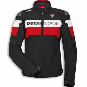 Giubbino Moto da Donna in Tessuto Originale Ducati Corse Tex C5 9810734 - Picture 1 of 4