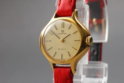 Vintage [Exc+5] OMEGA De Ville Cobra Cal.620 Gold Manual Women's From JAPAN Y588 - image 1 of 4