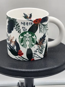 Starbucks 2021 Mermaid Siren Mug Tasse Red Holly Berries Pine Cone 12oz Weihnachten - Bild 1 von 3