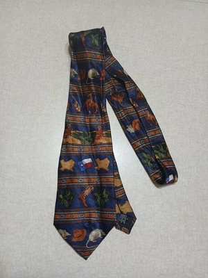 清教徒丝绸领带德州牛仔犰狳马仙人掌 — 第 1/4 张图片