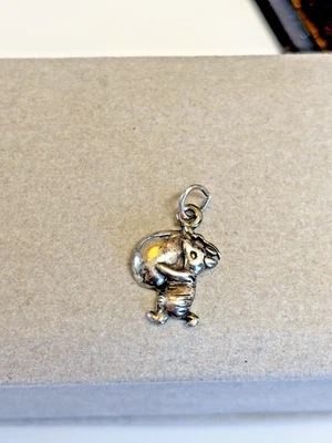 Disney Piglet Charm - Sterling Silver 925 Winnie the Pooh Cartoon Pendant ~C242~ - Image 1 of 4