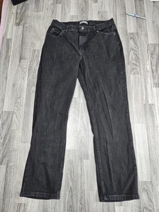 Lee Riders Jeans Damen 16M schwarz Relaxed Fit gerades Bein Denim 5 Taschen Freizeit - Bild 1 von 14