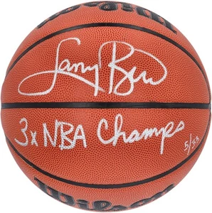 Larry Bird Boston Celtics Signed Wilson Replica Basketball w/3x Champ Insc-LE 33 - Picture 1 of 2