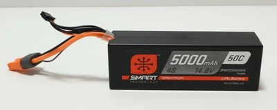 Spektrum Smart 4S 5000mAh 14.8V 50C 74.0Wh LiPo Battery SPMX50004S50H5 - Image 1 of 4