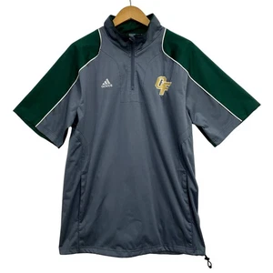 Adidas CF Men's Warm Up Jacket Medium Green Pullover Short Sleeve Crew Neck  - Picture 1 of 10