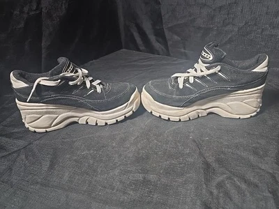 Y2K Skechers Jammers Para Mujer Talla 8 Blanco y Negro Gamuza Gruesa Plataforma RARO  Foto 1 de 4