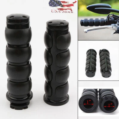 Punhos de mão de extremidade de barra de alça de 1" para Kawasaki Vulcan S 650 800 1700 1500 900 800 700 - Imagem 1 de 4