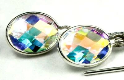 925 Sterling Silver Threader Earrings, Mercury Mist Topaz, SE005 - Image 1 of 4