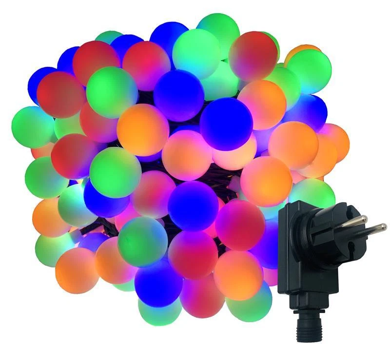 Innocom Kugel Lichterkette mit 180 bunten Lichtkugeln