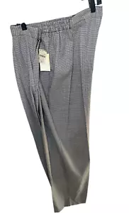 August Max Woman Dress Pants w/Pleat Size 26W Black/White NWT - Picture 1 of 9