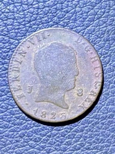 1823 Spain 8 Maravedis - Picture 1 of 2