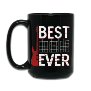 Best Dad Ever DAD Chord Guitarist Guitar Player Coffee Mug Father Day Music Gift - Imagen 1 de 4