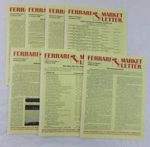 Lot Of 7 FERRARI 1998 Ferrari Market Letter Vol 23 Issues 1 - 7 - Picture 1 of 8