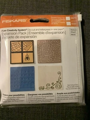 Fiskars Fuse Creativity System Die Cut Expansion Pack Medium #0079 Or 0081 - Image 1 of 2